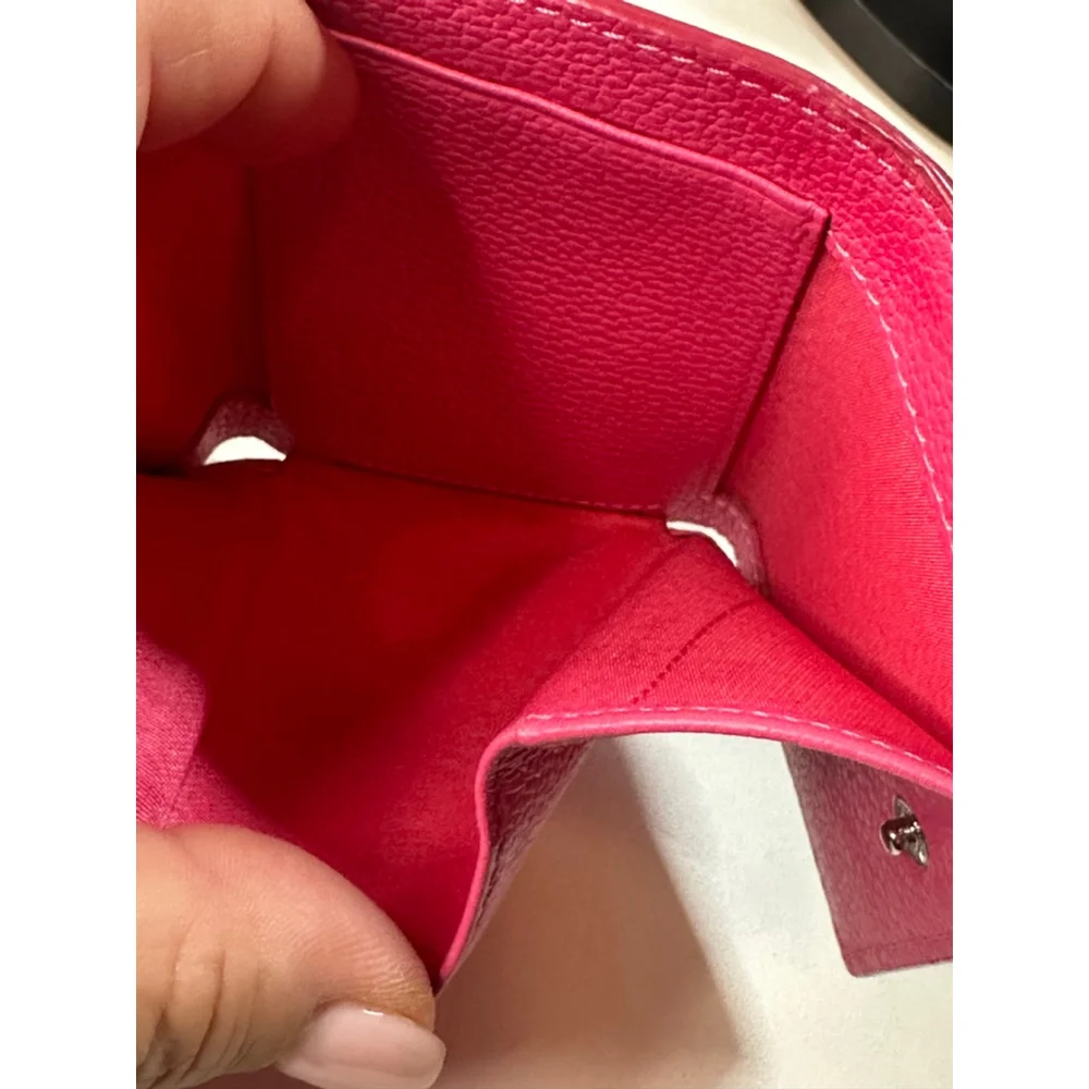 Women's MCM Pink Leather Tri-Fold Wallet